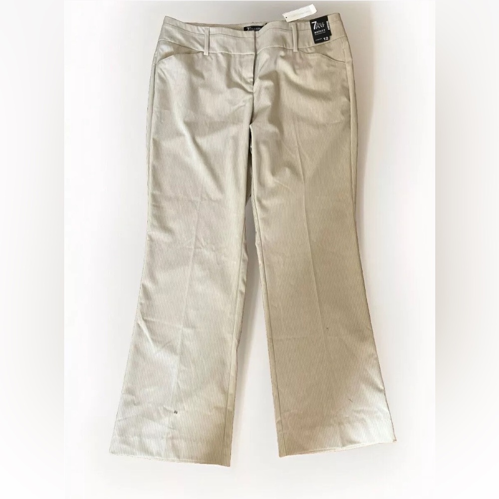 7th Ave New York & Co Stretch Dress Pants, Bootcut, Size 12 New With Tags